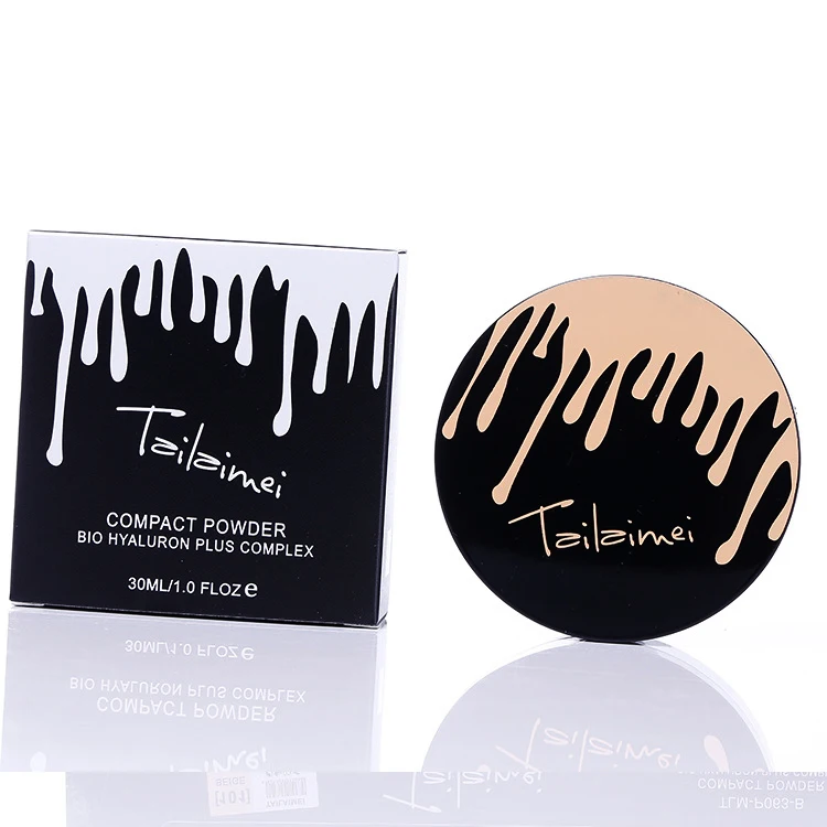 Профессиональная компактная пудра для макияжа 2 в 1 2-слойная матовая