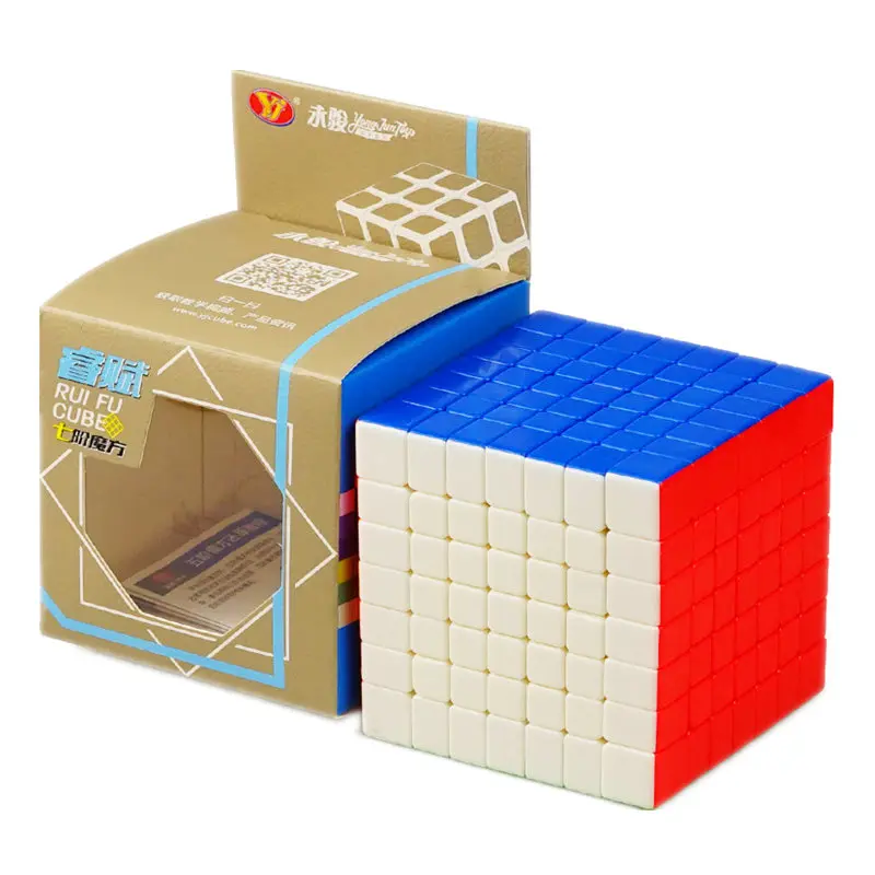 7x7x7 куб Yongjun Ruifu 7x7 волшебный куб 7 слой s куб Семь слоев черный куб пазл игрушки для детей