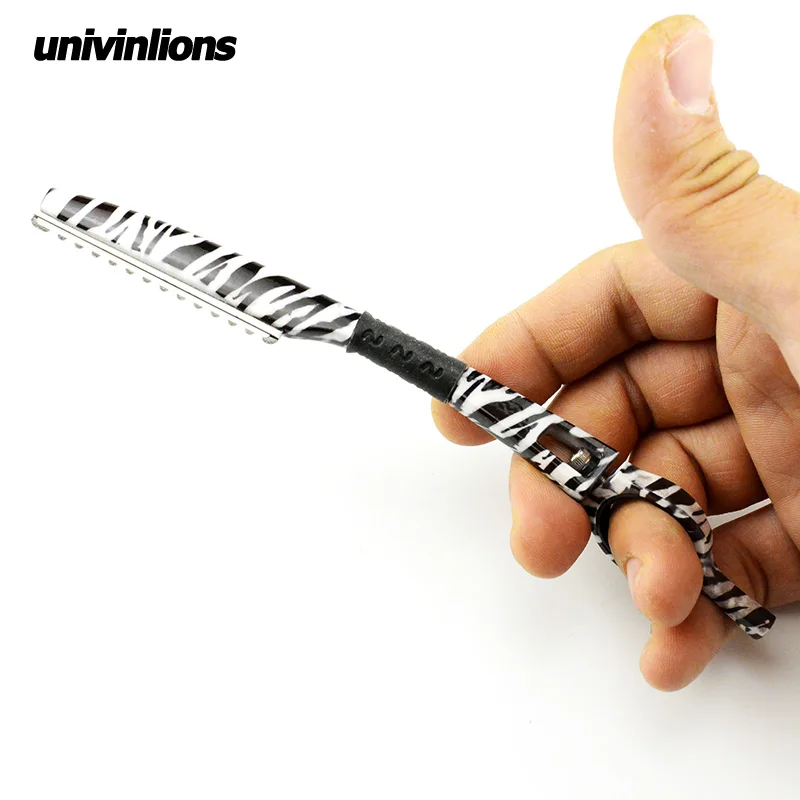 Univinlions роторная бритва для укладки волос Истончение бритвы; ножницы для парикмахерских прямые парикмахерские бритвы Парикмахерская