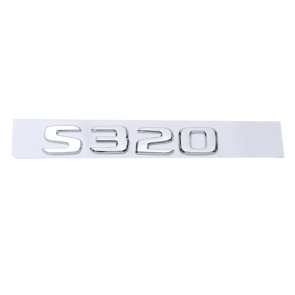 S320 Для Mercedes Benz S500 S500L S600 S600L S350 W111 W116 W126 W140 W220 W221 W222 багажника Задняя эмблема/Бейдж/логотип наклейка в виде надписи - Название цвета: S320