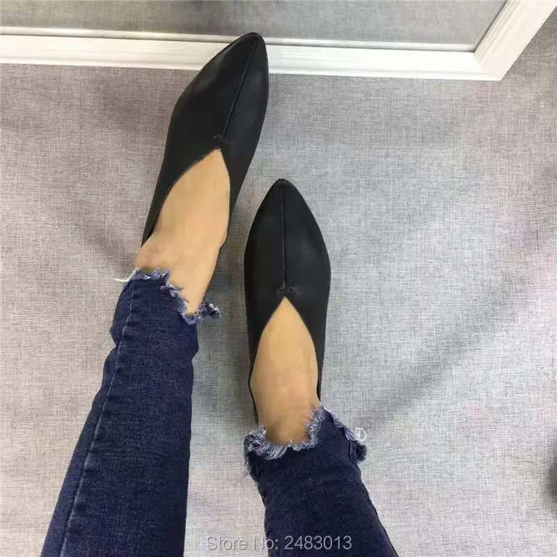 Женские туфли ручной работы SexeMara простые Стильные из 100% натуральной воловьей