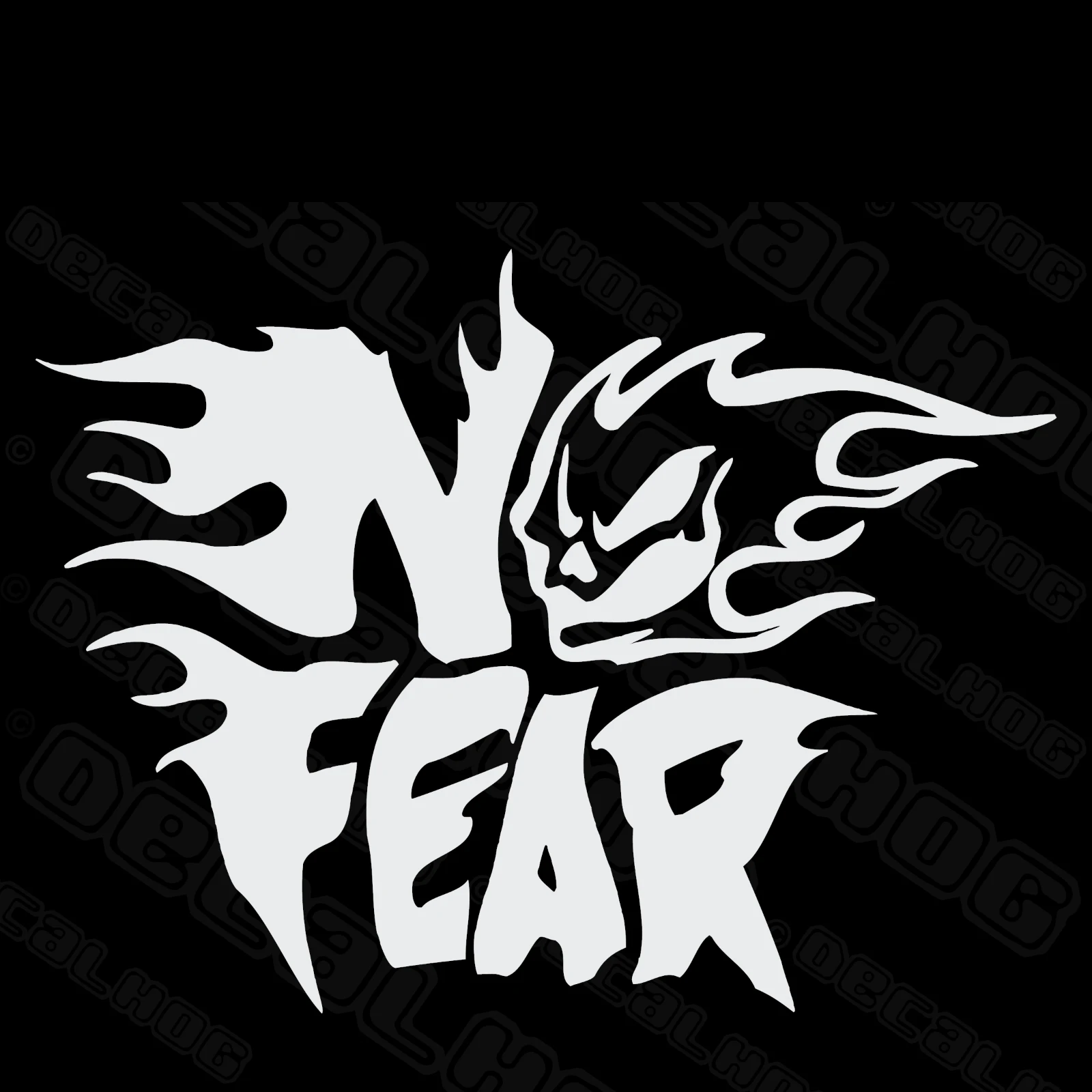 

No Fear Flaming Skull Logo JDM Car Truck Window Laptop Vinyl Decal Sticker