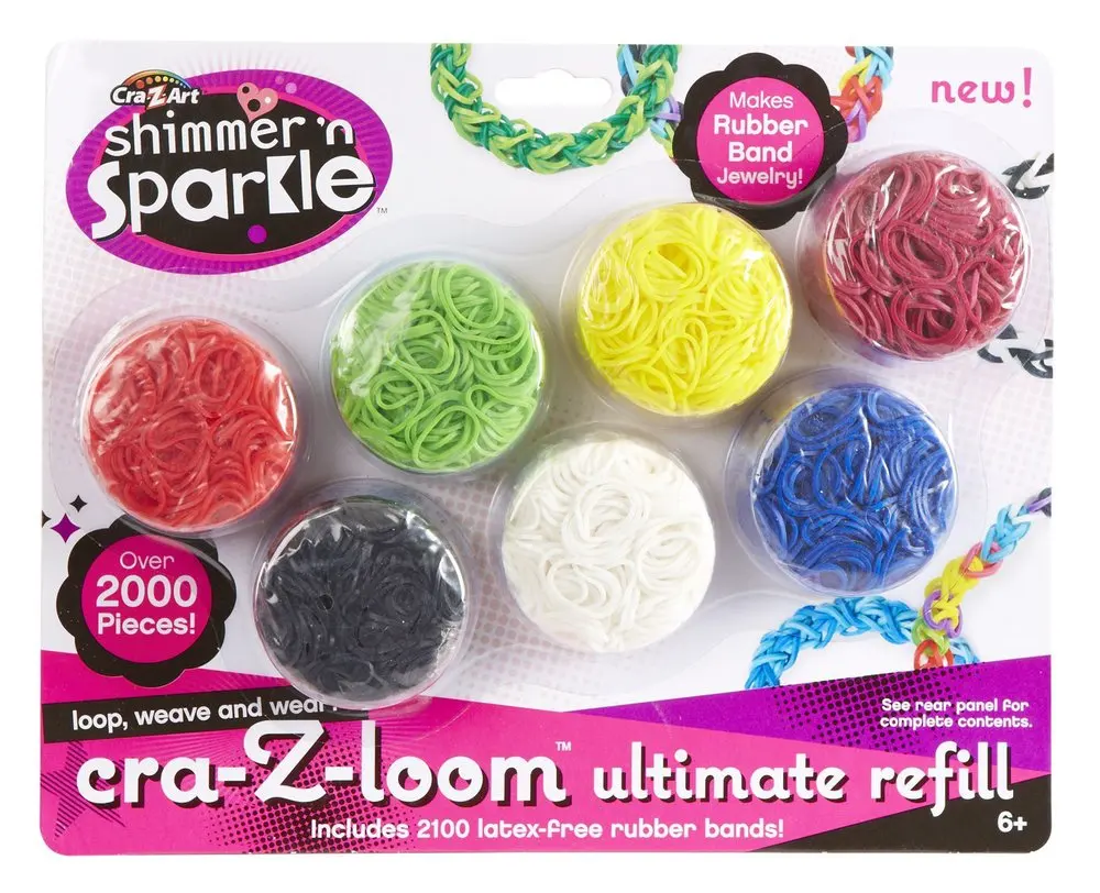 Crazy loom ultimate refil bands 2100 + 40 s clips 520pcs/lot|band human|band coffeelots of trucks video |