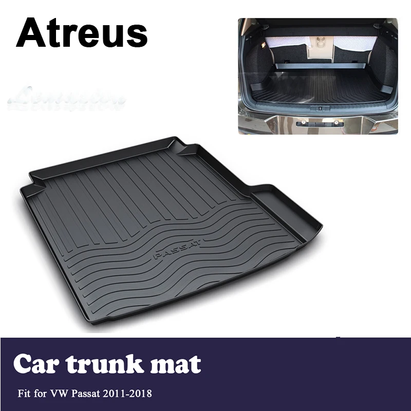 

Atreus Car Trunk Cargo Floor Liner Tray Mat Cover Protection Blanket For VW Passat 2011 2012 2013 2014 2015 2016 2017 2018