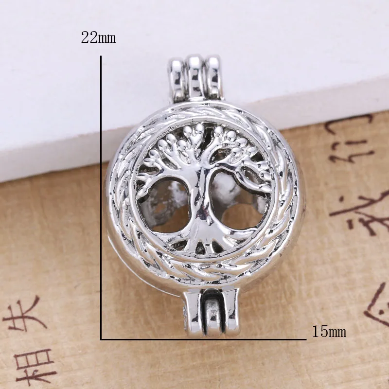 6 шт. яркое серебряное дерево жизни полый дизайн товары для изготовления