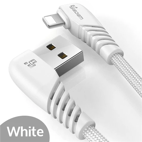 Белый TIEGEM 90 usb-кабель для iPhone X 8 7 6 5 6s plus Кабель для быстрой зарядки кабель мобильного телефона зарядное устройство Usb кабель для передачи данных 1M2M3M - Цвет: Белый