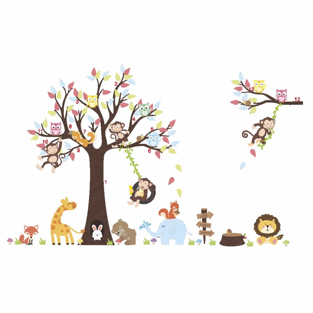 Виниловые наклейки на стену для детской комнаты Kindergaten экологичные настенные