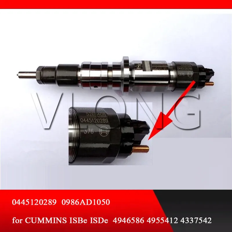 Genuine Common rail injector 0445120289 / 0 445 120 289 5268408 for CUMMINS ISBe ISDe 4946586 4955412 4337542 | Автомобили и