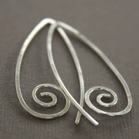 circle earrings handmade jewelry vintage boho hammered 925 silver gold filled brincos pendientes earrings for women oorbellen
