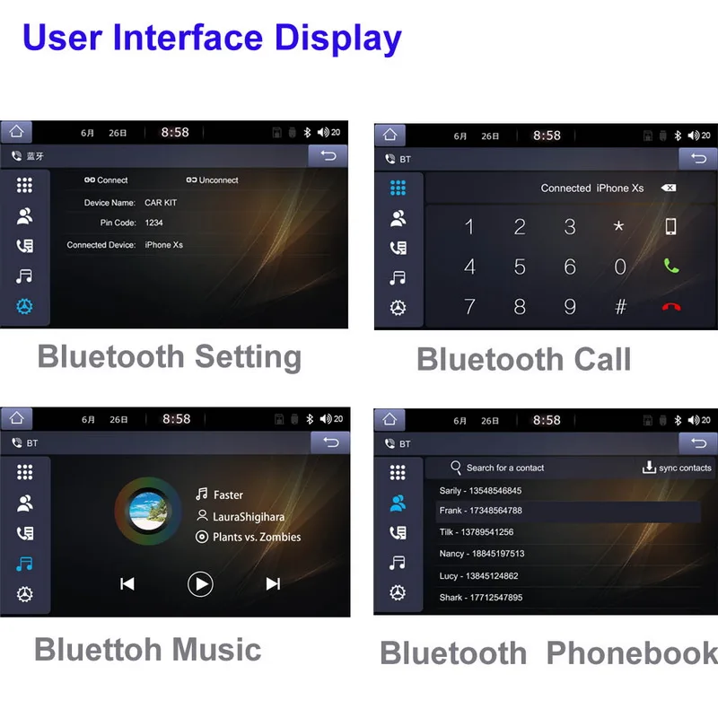 7 ''2 DIN Автомобильная Радио Камера заднего вида DVR Авторадио MP5 для Apple Carplay и Android Bluetooth Зеркало Ссылка gps Navi мультимедиа