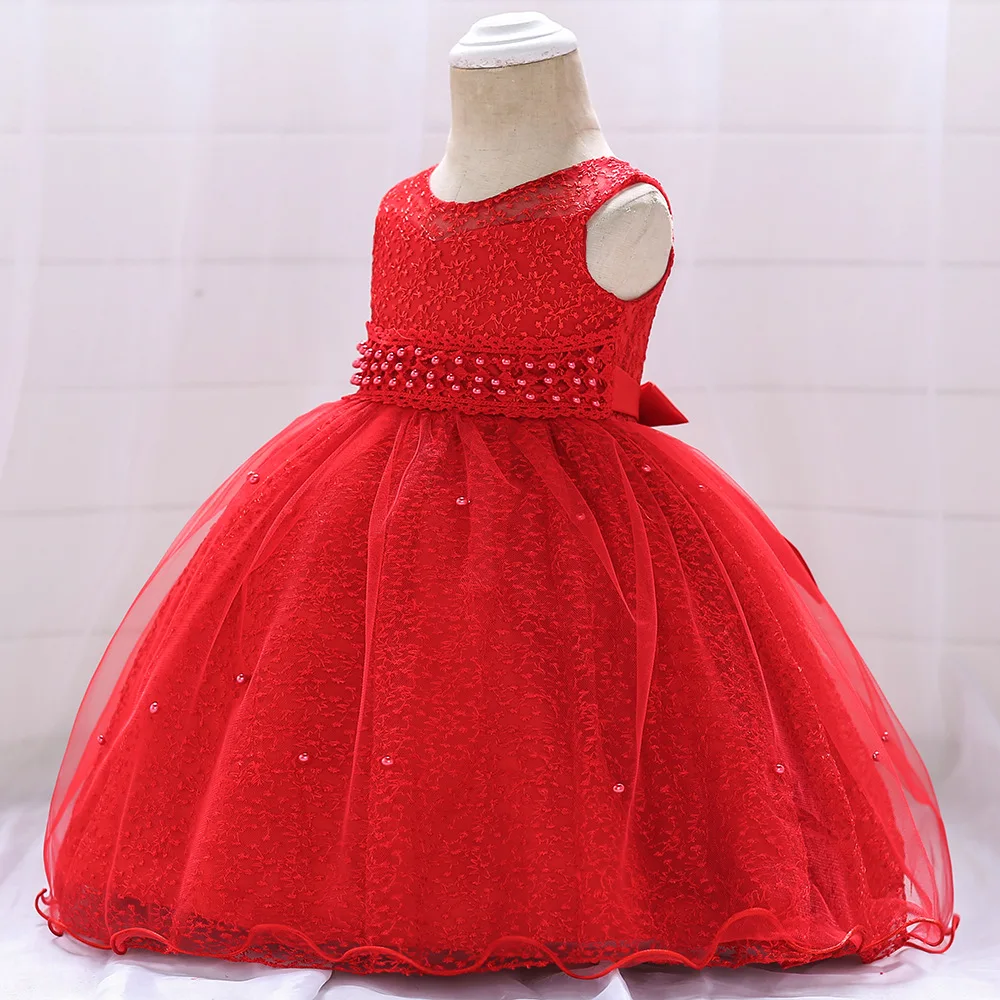 

Rlyaeiz High Quality Baby Girls Dresses 2019 Summer Fashion Solid Sleeveless Girls Ball Gown Dress Cute Princess Party Dress
