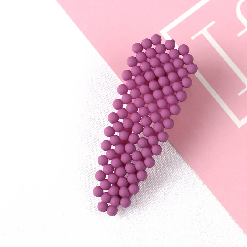 water purple Бренд Exknl, корейские модные шпильки, бусины, заколки для волос, свадебные парики женские, BB аксессуары, заколки, ювелирные изделия - Окраска металла: water purple