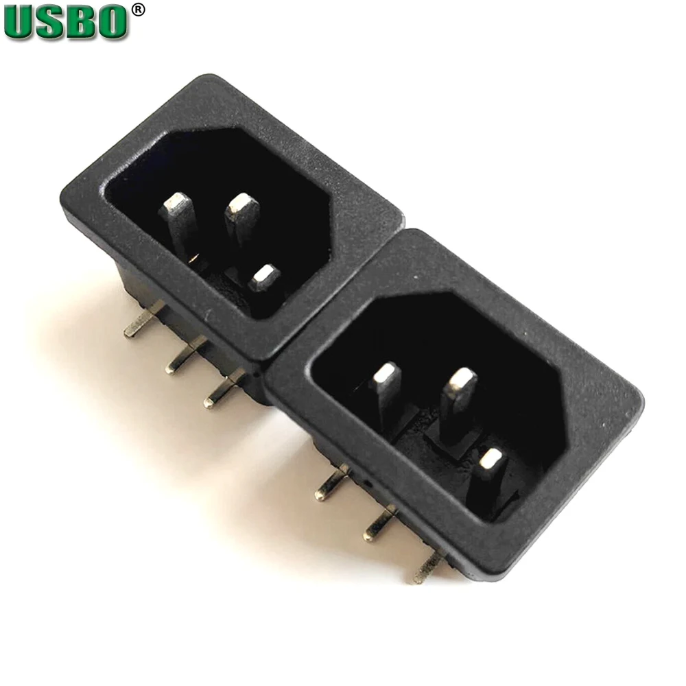 Оптовая продажа 250В 10А IEC320 C14 C13 3 sprong 90 градусов AC PDU UPS оснастка питания 3p