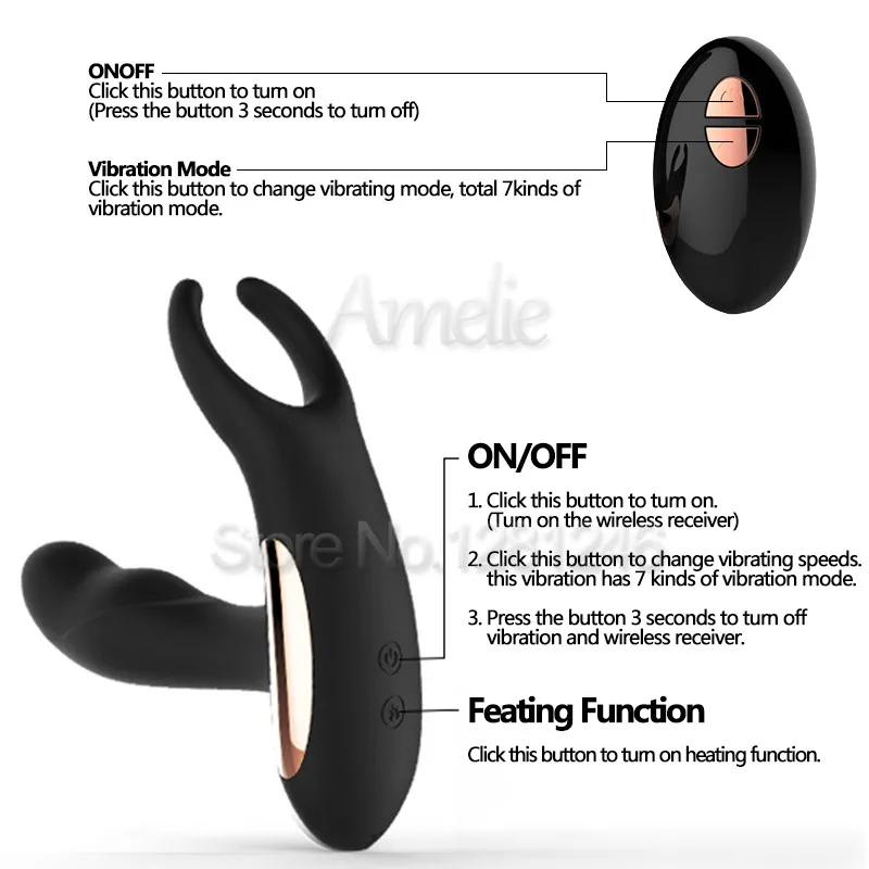 Новинка 2018 Анальные вибраторы с дистанционным управлением и подогревом секс