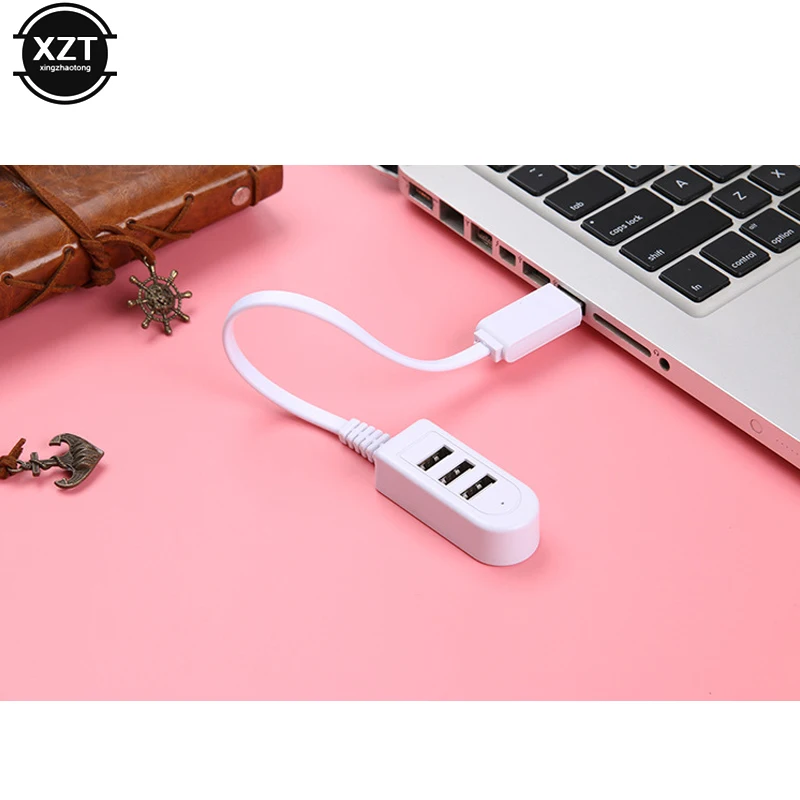 3 портовый USB 2 0 концентратор высокоскоростной расширитель для Macbook ноутбука ПК