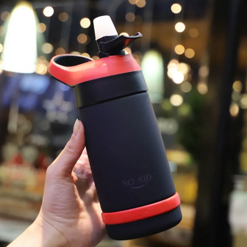 550ml Tea My Water Bottle Cute for Kids Children Mini with Straw Sports Drinking Bottles Hiking Camping BPA Free | Дом и сад
