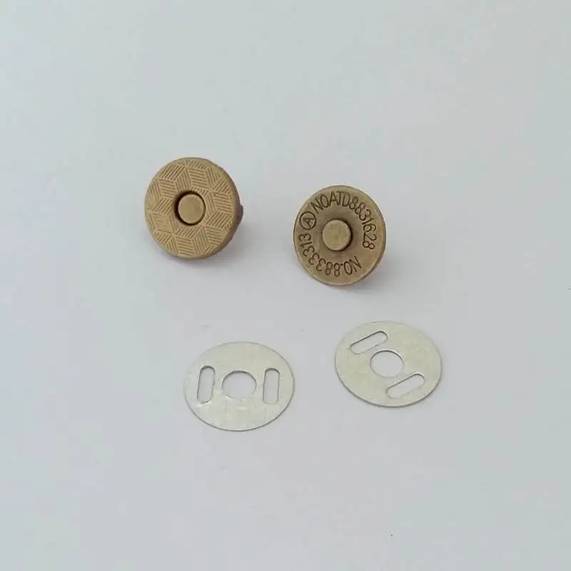 10 компл./лот 14 мм Магнит кнопки для магнитной Сумки из натуральной кожи сумка Одежда кошелек швейная Скрапбукинг пуговица для одежды
