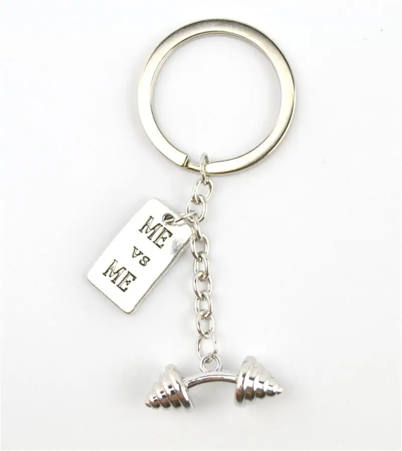 Античная щепка покрытием сплава цинка Изогнутые ГАНТЕЛИ и МЕНЯ против подвеска