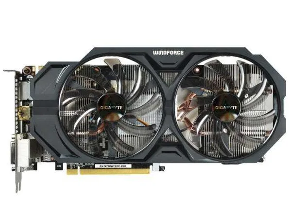 Б/у Видеокарта Gigabyte GTX 760 2 Гб 256Bit GDDR5 видеокарты для nVIDIA Geforce VGA карты GTX760 Dvi Hdmi