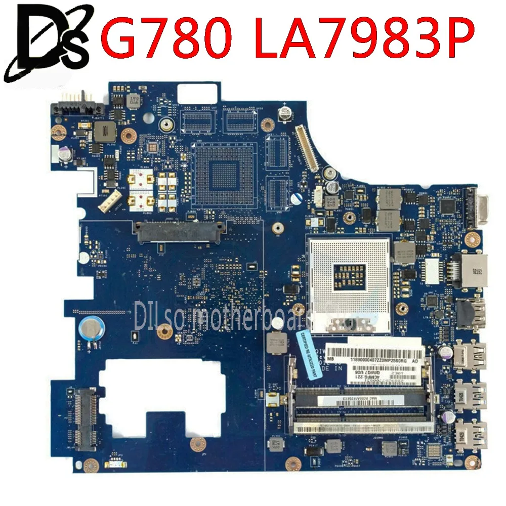 KEFU G780 LA-7983P материнская плата для lenovo G780 материнская плата для ноутбука QIWG7 LA-7983P HM76 PGA989 DDR3 Протестирована