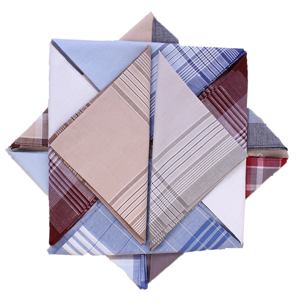 5 шт. модные классические Для мужчин карман квадратный Платки носовые для девочек