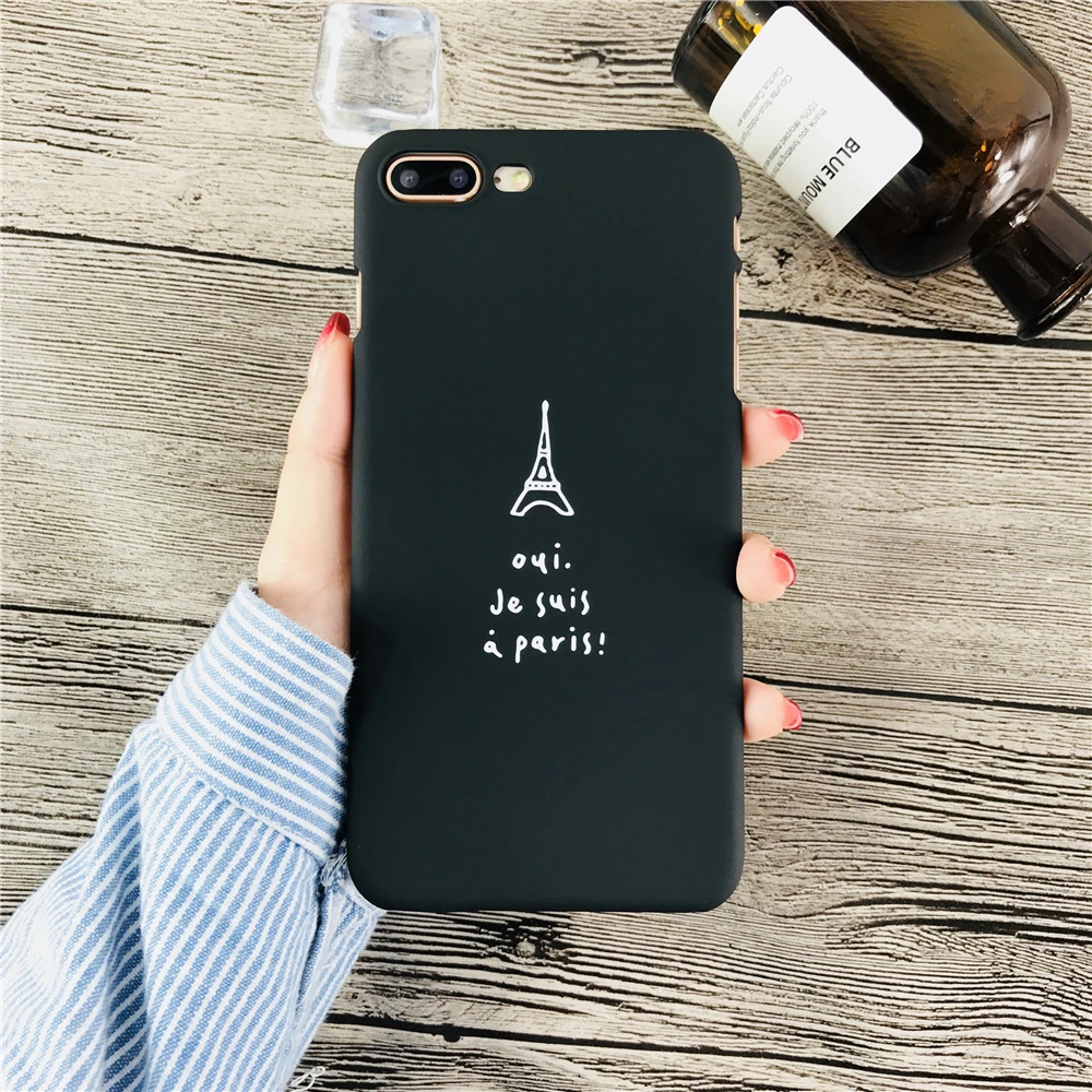 Париж Эйфелева башня Телефон чехол для iPhone 8 простой башни рисунком крышка плюс