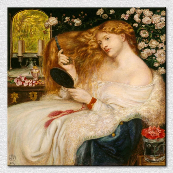 Современная Картина на холсте для украшения стен от знаменитой картины девушка