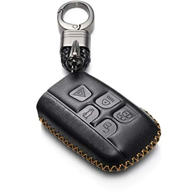 Чехол брелок из натуральной кожи с брелоком для Land Rover Defender Discovery Sport LR2 LR4 Range