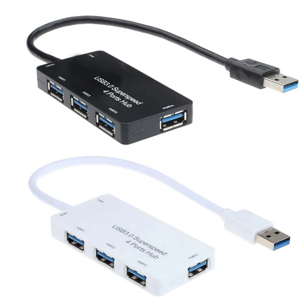 USB 3 0 концентратор Скорость 4 порта разветвитель адаптер Аксессуары для ноутбуков