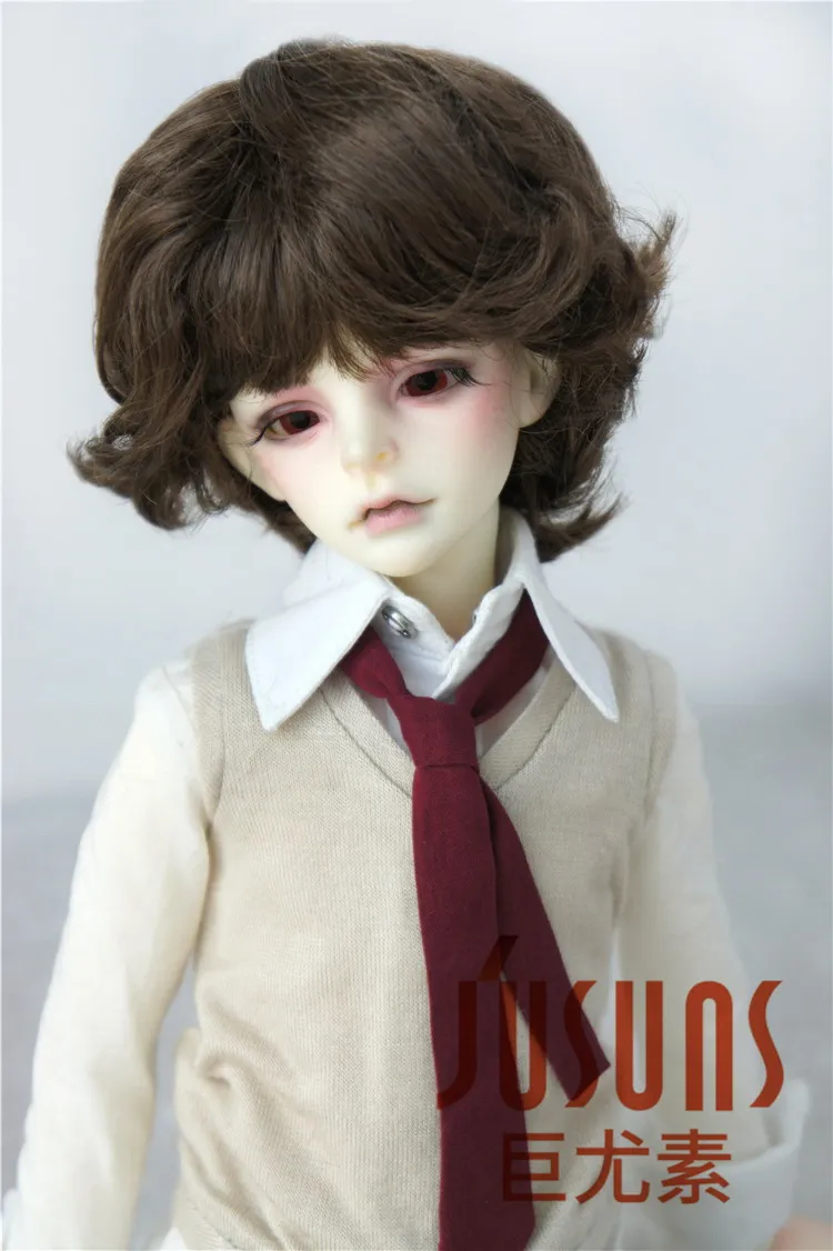 JD420 1/4 1/3 модные короткие курчавые волосы BJD синтетические мохеровые кукольные