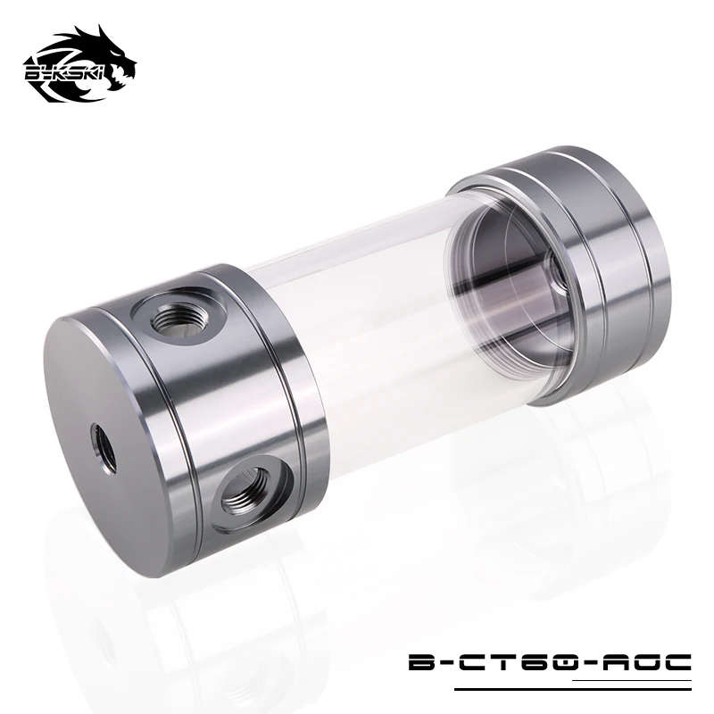 Bykski B-CT60-ARD/AGE/ABU/AGC цилиндрический резервуар OD 60 мм длина 100 150 200 260 мм чехол для водяного охлаждения ПК - Цвет лезвия: Grey
