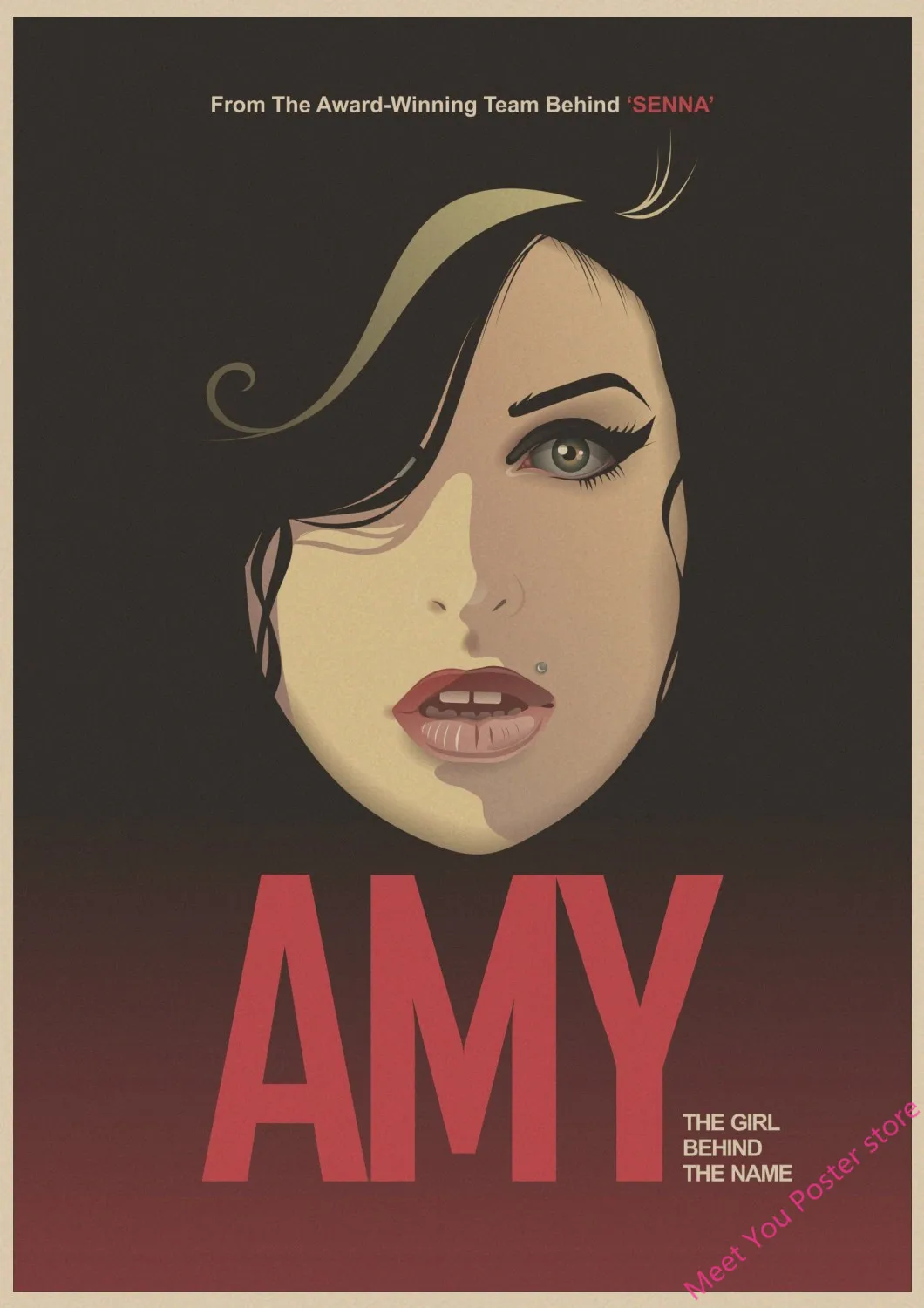 Музыкальный певец Amy Winehouse плакат печать на крафтовой бумаге постер в стиле ретро домашний Декор настенный художественный плакат комната декорация декор для стен