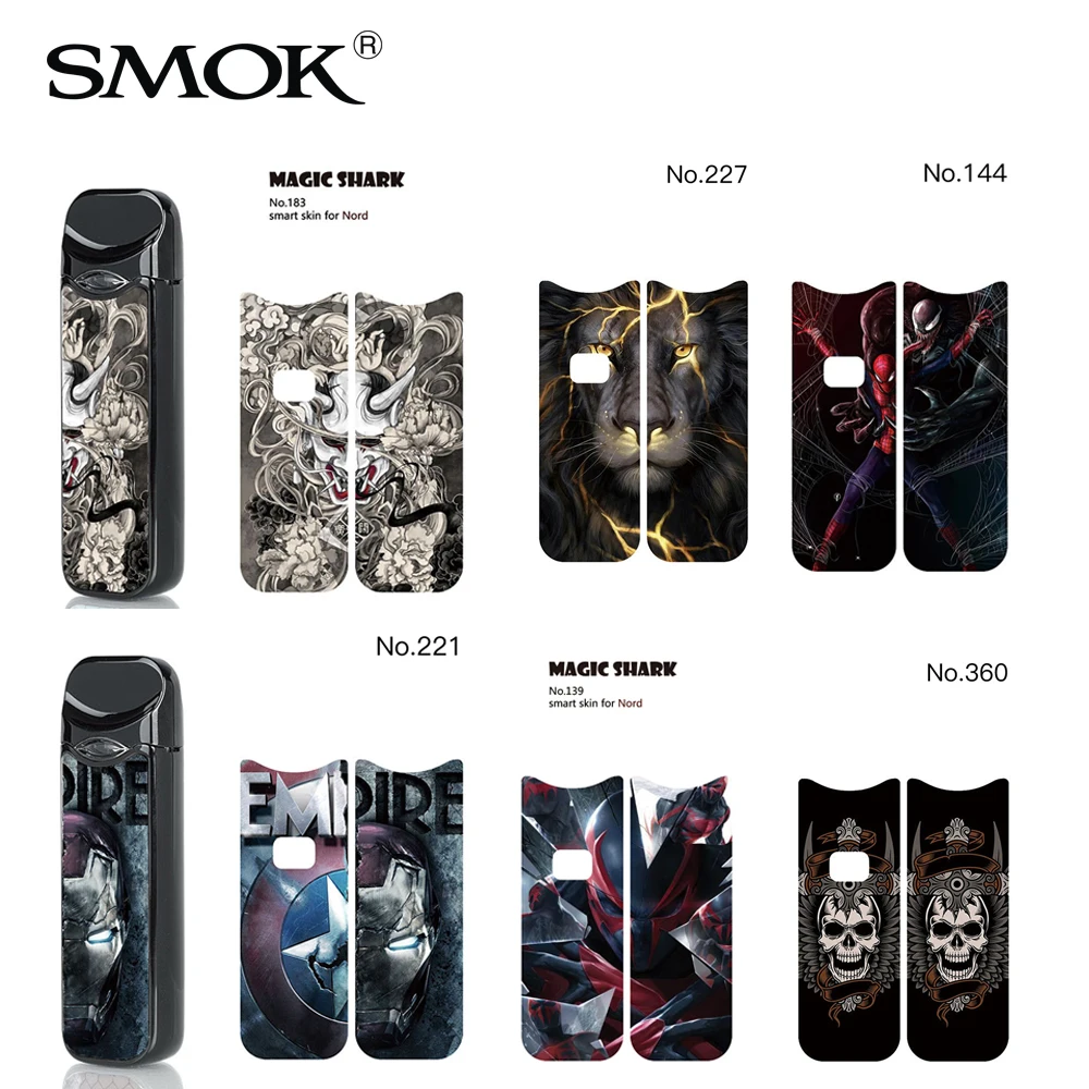 SMOK Nord наклейка на кожу и ремешок чехол кожаная сумка для Pod Комплект Электронная
