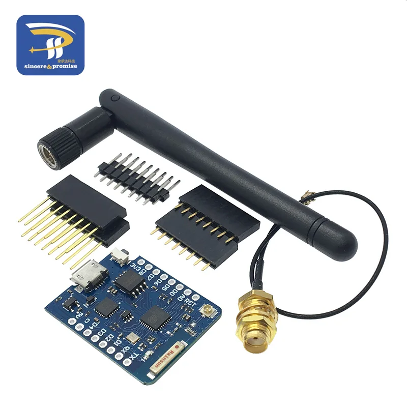 WEMOS D1 Mini Pro 16 м байт внешняя антенна разъем NodeMCU на основе ESP8266 ESP-8266EX CP2104 WIFI макетная плата Micro USB