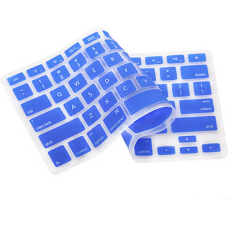 dark blue Новое силиконовое покрытие для клавиатуры для Macbook Pro/Air Mac Retina 1" 15" 1" b38 - Цвет: dark blue