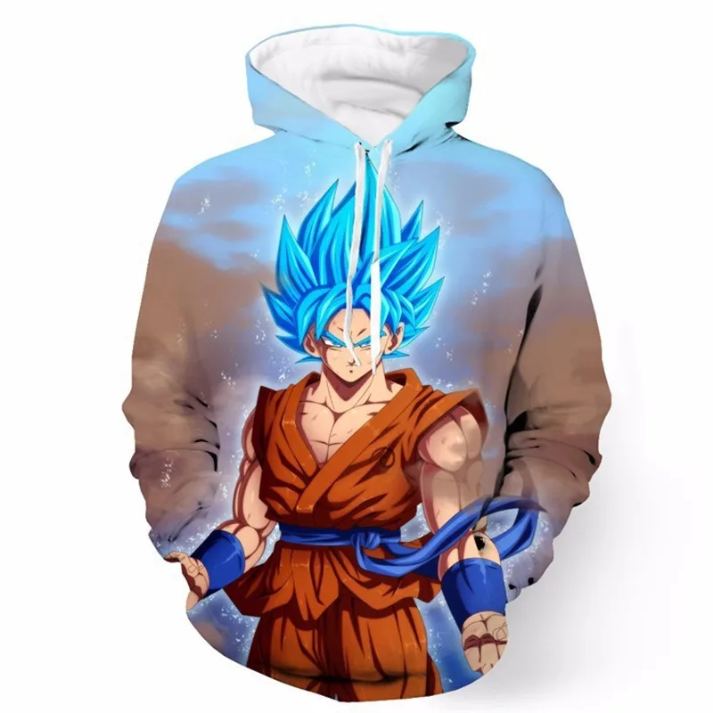 Аниме Dragon Ball Z костюм Гоку булма Сон Гоку 3D толстовки с капюшоном, с принтом; толстовки мужские и женские куртки свитер с капюшоном Одежда для мальчиков и девочек
