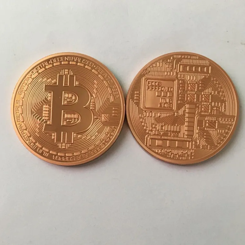 1 шт. классический BTC Биткоин 24 к настоящий позолоченный серебряный бронзовый значок 40 мм интернет-тема сувенир коллекционное украшение монета