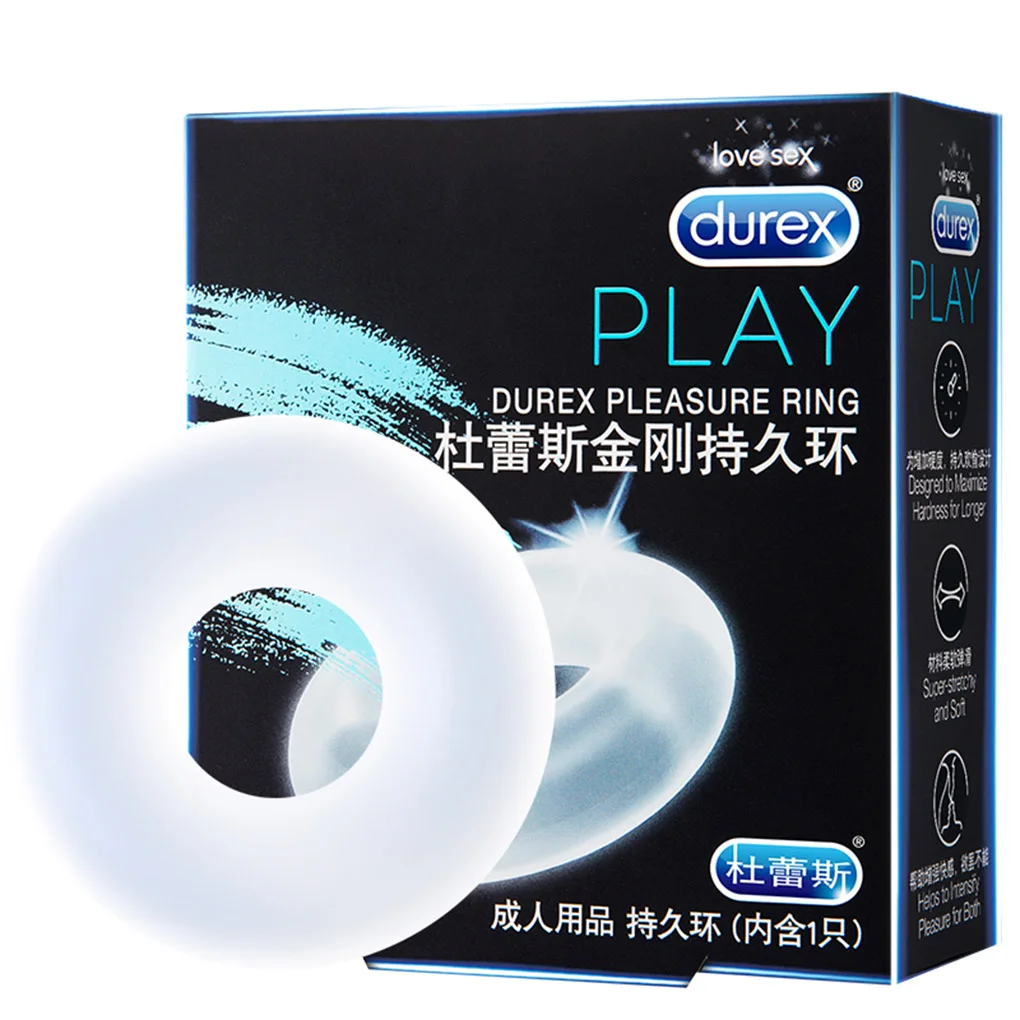 Durex кольцо удовольствия для презерватива увеличения удлинитель пениса секс