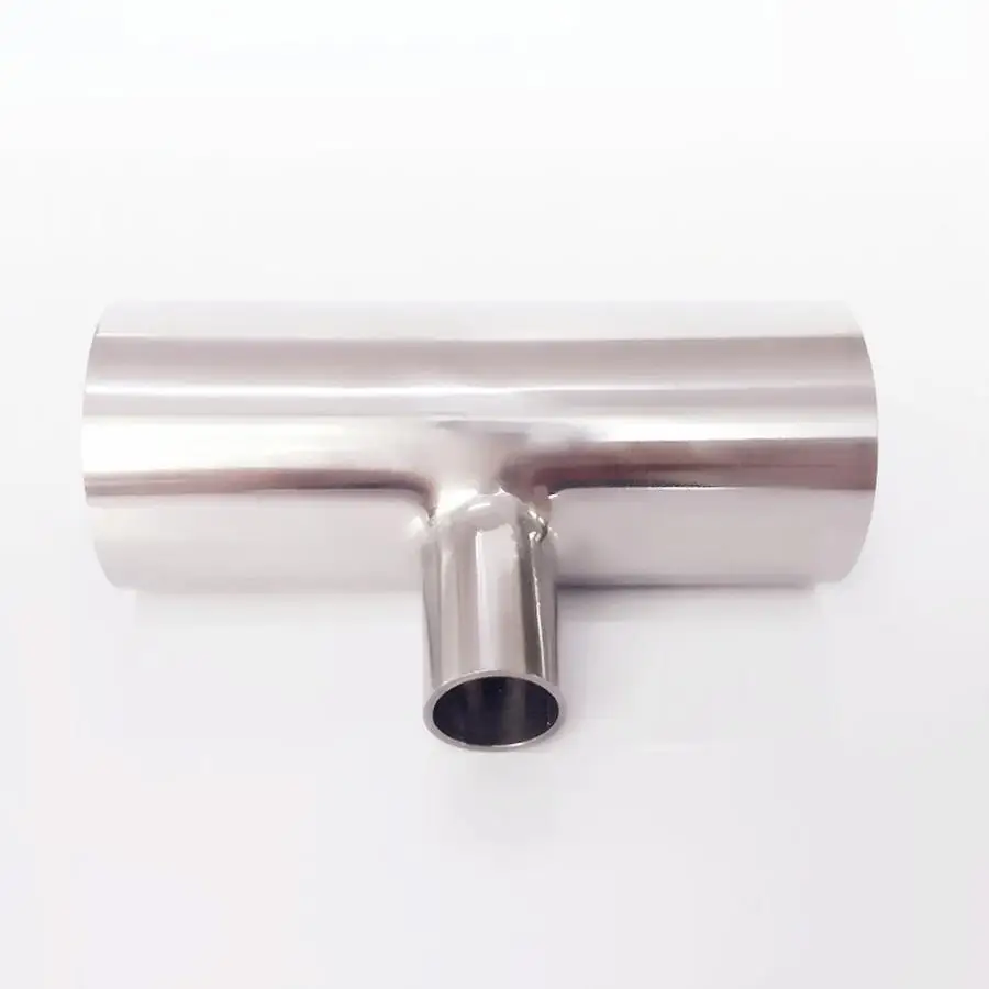 

32mm 1.25" x 25mm 1" Pipe OD Reducing Butt Welding Auto Tee 3 Way 3A SUS 304 Stainless Sanitary Fitting Homebrew