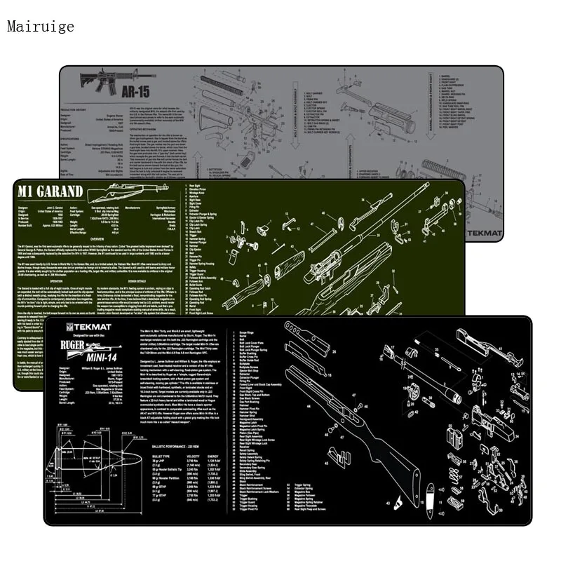 Mairuige Guns Part PictureLaptop компьютерная мышь игровой большой коврик для мыши Коврик