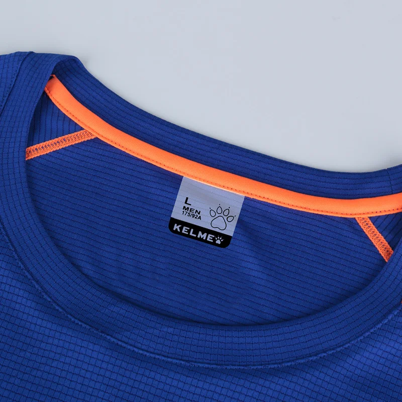 Летние мужские футболки KELME для бега, быстросохнущие, для спортзала, спорта, бодибилдинга, фитнеса, с коротким рукавом, футболки для тренировок, Джерси K099