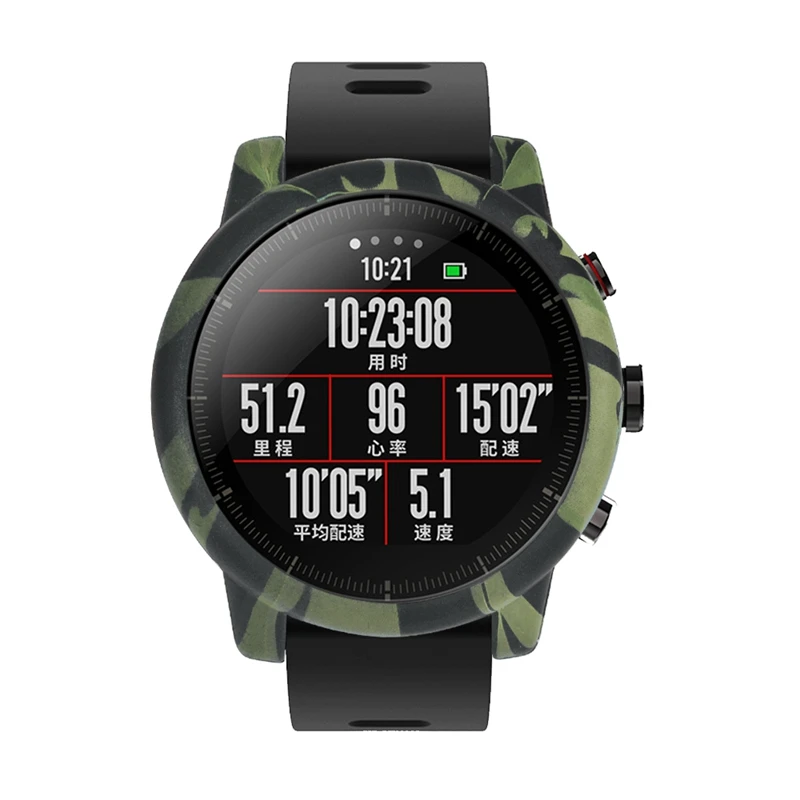 YUEDAER мягкий камуфляжный чехол для Xiaomi Amazfit Stratos 2 защитные противоударные Чехлы