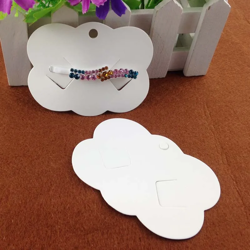 Новинка 2016 пустая белая лента для волос с карточкой ювелирный дисплей карта 100