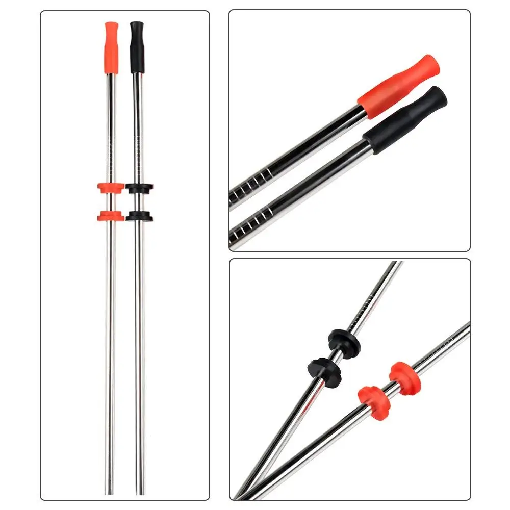 Stainless Steel Metal Straws - for 30oz 20oz Tumbler Set of 8 with Silicone Silencers Straw Tips+2 Brushes | Дом и сад