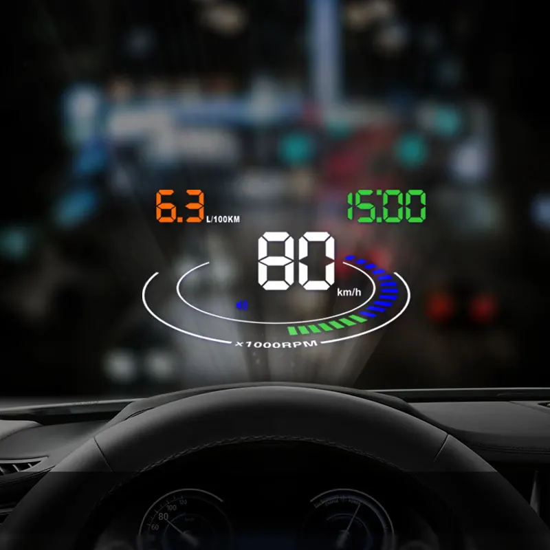 2018 новейший E300 OBD2 умный цифровой спидометр для автомобиля HUD Дисплей с головным