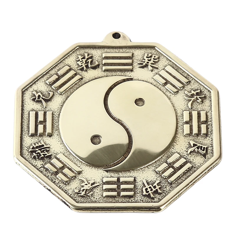 Фэншуй Китайский вогнутая выпуклая Медь Taiji bagua зеркало на стене висит 8