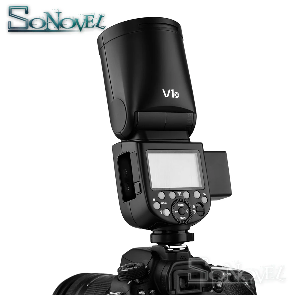 Вспышка для камеры Godox V1 V1C V1N V1S V1F V1O TTL 1/8000s HSS литиевая батарея Speedlite Canon Nikon Sony Fuji