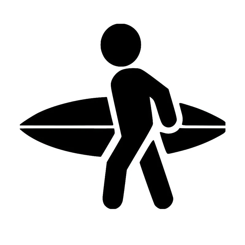 

Surfboard Surfing Vinyl Decal window Sticker 15x13cm