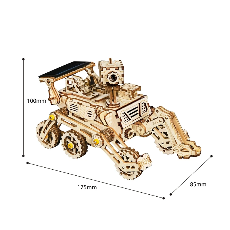Robotime подвижная игрушка на солнечной энергии 3D головоломка DIY лазерная резка