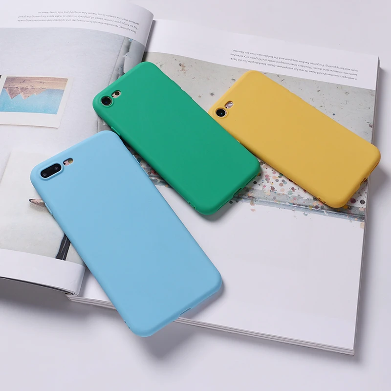 Silicone Solid Candy Matt Simple Soft Phone Thin Fundas Capa Coque Back Cover For iPhone 14 14ProMax 14Plus 13Promax 13 12 11